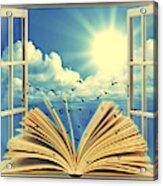 Books As A Window To The World Acrylic Print