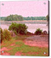 Borderland Pond With Monet's Palette Acrylic Print