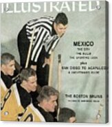 Boston Bruins Bench Sports Illustrated Cover Acrylic Print