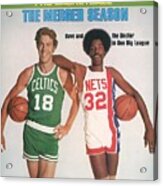 Boston Celtics Dave Cowen And New York Nets Julius Erving Sports Illustrated Cover Acrylic Print