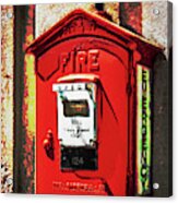 Boston Fire Call Box Acrylic Print