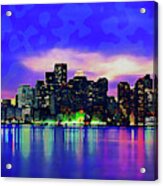 Boston, Panorama - 14 Acrylic Print