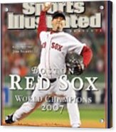 Boston Red Sox Josh Beckett, 2007 World Series Sports Illustrated Cover Acrylic Print