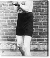 Boxer Abe Attell In Fighting Pose Acrylic Print