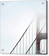 Bridge In Fog Acrylic Print
