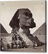 British Soldiers At The Sphinx Acrylic Print