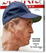 Brooklyn Dodgers Manager Walter Alston Sports Illustrated Cover Acrylic Print