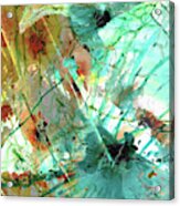 Brown And Teal Abstract Art - Give And Take - Sharon Cummings Acrylic Print