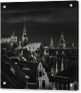 Bruges Seen From The Roof Of The Kruispoort City Gate Acrylic Print