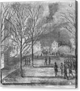 Burning The Us Arsenal At Harper's Ferry, Virginia Acrylic Print