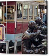 Cable Car And Paparazzi Dogs 2 Acrylic Print