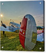 Royal Canadian Air Force Military Beechcraft C-45 Acrylic Print