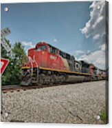 Canadian National 8947 And 2255 Acrylic Print