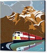 Canadian Pacific Rail Vintage Travel Poster Acrylic Print