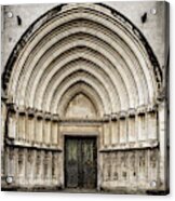 Cathedral Of Girona Portico Acrylic Print