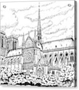 Notre Dame De Paris- Our Lady Of Paris Acrylic Print