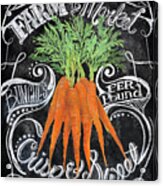 Chalkboard Carrots Acrylic Print