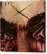 Charles Mansons Eyes Fresh Blood Acrylic Print