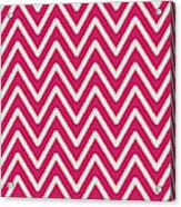 Chevron Wave Crimson Red Acrylic Print