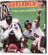 Chicago Bears Dan Hampton, Super Bowl Xx Sports Illustrated Cover Acrylic Print