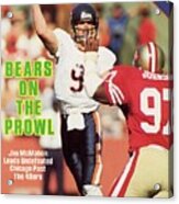 Chicago Bears Qb Jim Mcmahon... Sports Illustrated Cover Acrylic Print