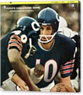 Chicago Bears Qb Rudy Bukich, 1966 Nfl Football Preview Sports Illustrated Cover Acrylic Print