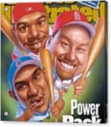 Chicago Cubs Sammy Sosa, Cincinnati Reds Ken Griffey Jr Sports Illustrated Cover Acrylic Print