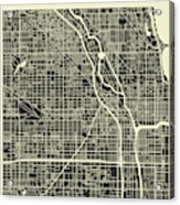 Chicago Map 3 Acrylic Print