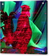Chicken In The Dark Acrylic Print