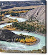 Chilcotin River In Farwell Canyon Bc Acrylic Print