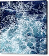 Choppy Blue Waters Ii Acrylic Print