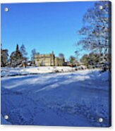 Chorley. Astley Hall In The Snow Acrylic Print