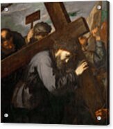 Christ Carrying The Cross Acrylic Print