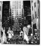 Christmas Tree At Rockefeller Center Acrylic Print