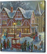 Christmas Village Panoramic Acrylic Print