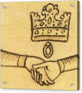Chronica Majora, Royal Marriage, 13th Acrylic Print