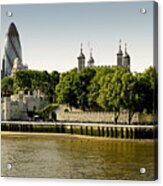 City And Tower Of London Acrylic Print