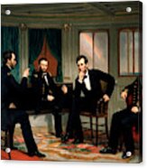 Civil War Union Leaders - The Peacemakers - George P.a. Healy Acrylic Print