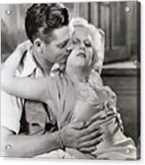 Clark Gable And Jean Harlow In Red Dust Acrylic Print