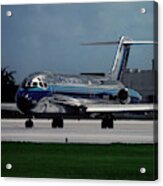 Classic Eastern Airlines Dc-9 At Miami Acrylic Print