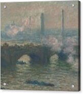 Claude Monet Waterloo Bridge, Gray Day,1903. Oil On Canvas. National Gallery Of Art, Washington Dc. Acrylic Print