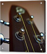 Close-up Of Guitar Acrylic Print