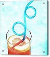Cold Drink At Poolside Acrylic Print