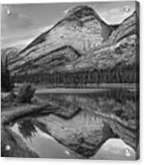 Colin Range And Athasca River Alberta Acrylic Print