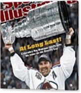 Colorado Avalanche Ray Bourque, 2001 Nhl Stanley Cup Finals Sports Illustrated Cover Acrylic Print