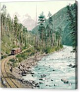 Colorado Needle Mountains, Canon Of The Rio Ias Animus Acrylic Print