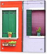 Colorful Images From The Venetian Acrylic Print