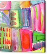 Colorful Patchwork 2- Art By Linda Woods Acrylic Print