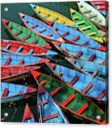 True Colors, Rowboats Acrylic Print