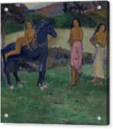 Composition With Figures And A Horse Acrylic Print